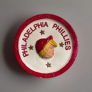 Philadelphia Phillies 80s Rare Wiz Kid Plate Plaque Vintage